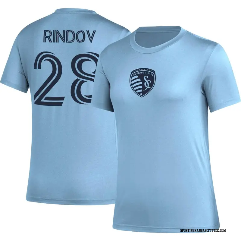 売れ筋商品|||アディダス Tシャツ トップス レディース Women's Light Blue Sporting Kansas City AEROREADY Club Icon T-shirt Light Blue womens-adidas-light-blue-new-